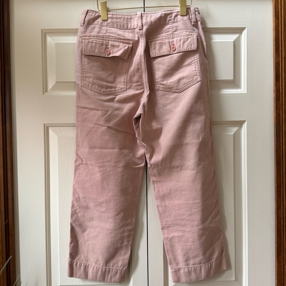 GAP High Rise Straight Crop Wide leg button fly pants Women’s size 6 - Picture 4 of 13